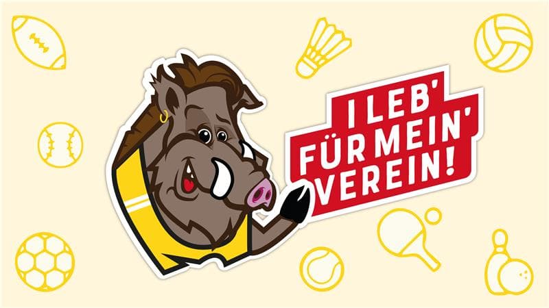 Ihre Meinung zur Aktion „I leb’ für mein’ Verein!“ Challenge-Banner